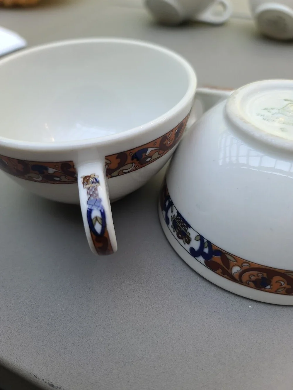 Set Of 6 Vintage 1945 Shenango China Roosevelt Hotel Restaurant Ware Cups